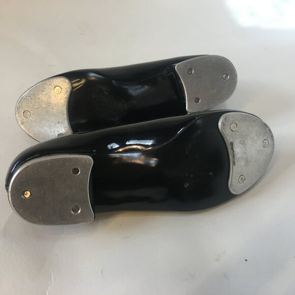 Girl's Tap Dance Shoes Size 9 1/2 Toddler Black Mary-Jane Bow ABT Spotlights - Picture 9 of 12